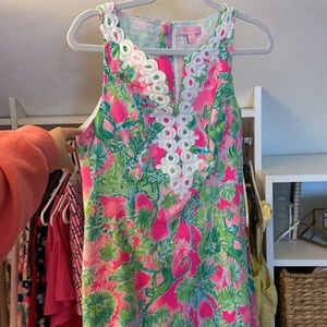 Pink and Green Lilly Pulitzer Shift Dress